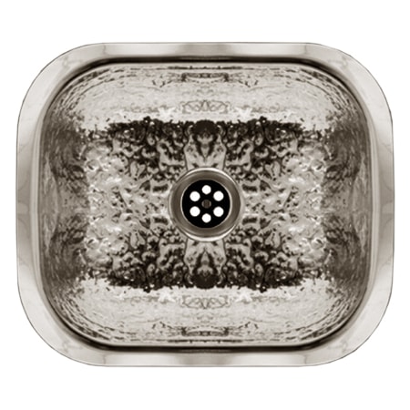 Whitehaus RctnglrUndermount Entertainment/Prep Sink W/ A Hammered Texture Surfac WH690ABB